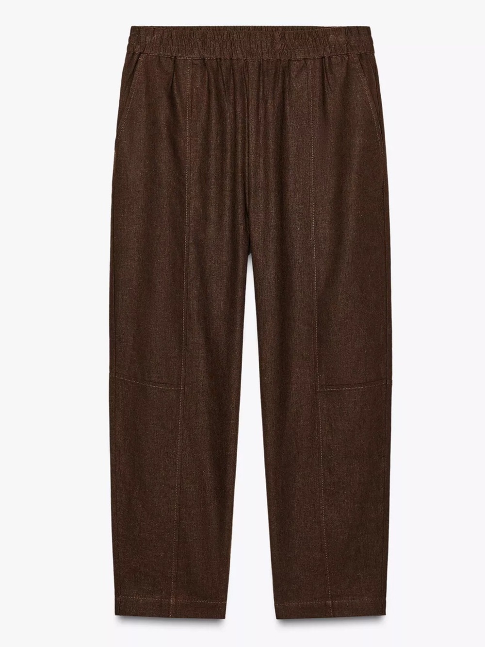 Zara | Linen Blend Barrel Pant